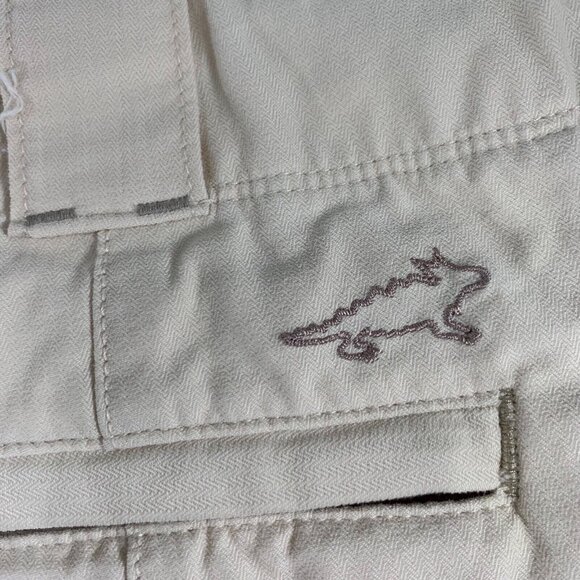 Horny Toad Shorts Womens 8 White Cream Khaki Hiking Walking Cotton Pockets READ - Picture 3 of 10